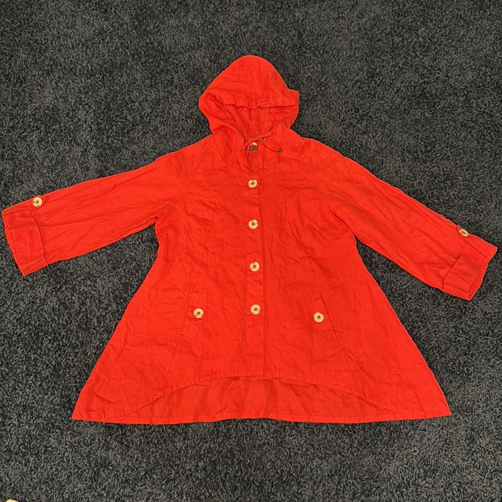 For Cynthia Vibrant Red Jacket